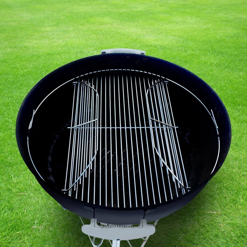 GRILLVANA 22 Inch 201 Stainless Steel Hinged/Cooking Replacement 22â€ grill grate - Compatible with Weber 22" Charcoal Grills - Kettle Charcoal BBQ Grilling Accessories - Image 5